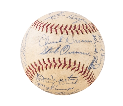 1963-65 Detroit Tigers Team Signed OAL Cronin Baseball with 31 Signatures Including Al Kaline (Beckett)